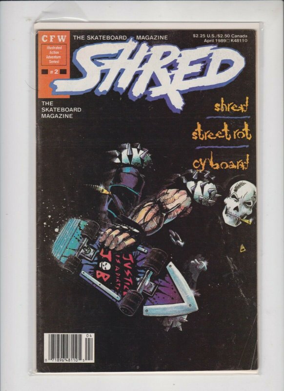 SHRED #2 CFW  / NM / NEVER READ / SKATEBOARD MAGAZINE