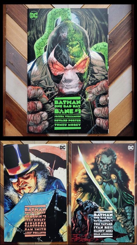 BATMAN: ONE BAD DAY (DC 2022) NM Set of 3 One-Shots Ft BANE PENGUIN RA'S AL GHUL