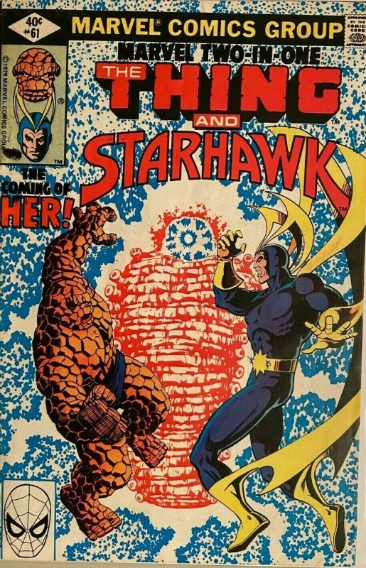 The thing and starhawk #61 DIR 4.0 VG (1980)