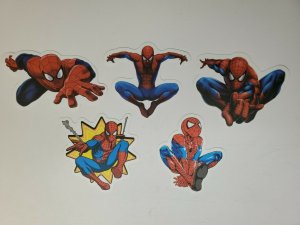 Spider Man sticker Lot set of 5  Decal / Vending machine 