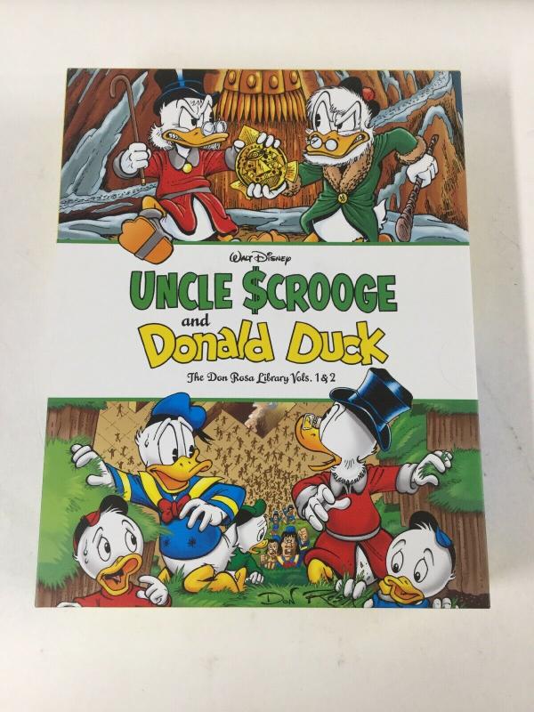 Walt Disney Uncle Scrooge Donald Duck Don Rosa Library Vol 1 2 Mt Hardcover B17