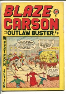 BLAZE CARSON #4 TWO GUN KID MARVEL RED RYDER BACK COVER VG