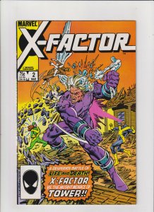 X-Factor #2 VF/NM 9.0 Marvel Comics 1986 Cyclops Beast Iceman Jean Angel