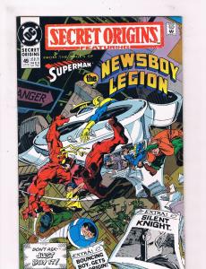 Secret Origins #49 VF 1st Print DC Comic Book Batman Superman Flash Atom DE2
