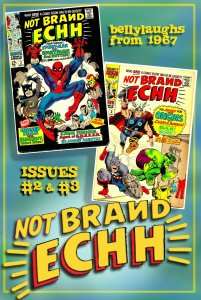 NOT BRAND ECHH #2 & #3 (Fall1967) 5.5 FN-  MARVEL COMICS Spoofs Superheroes