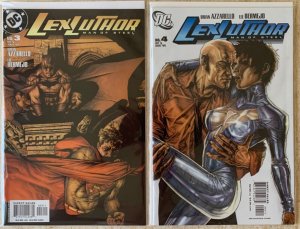 LEX LUTHOR: LOT OF 10 | SUPERMAN'S NEMESIS 1-4, MAN OF STEEL 1-5, BIOGRAPHY OGN