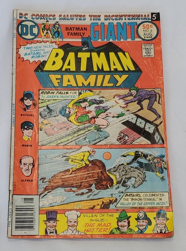 Batman Family #6 VINTAGE 1976 DC Comics 1st Joker's Daughter