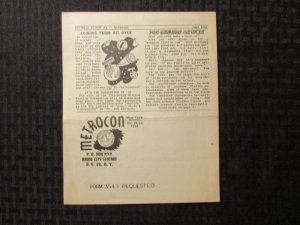 1954 METROCON Convention Progress Report #1 VG/FN 5.0 Hamilton Brackett 4pgs