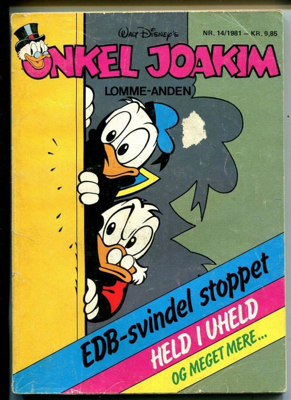 Onkel Joakim #14 1981-Disney-Danish-Uncle Scrooge-Carl Barks-Mickey Mouse-VG