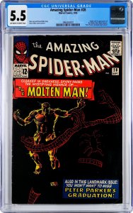The Amazing Spider-Man #28 (1965) CGC Universal Grade 5.5