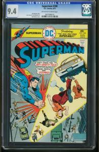 SUPERMAN #290 1975-CGC GRADED 9.4 OFF-WHITE TO WHITE-OKSNER COVER 0207086010
