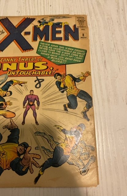 The X-Men #8 (1964)Unis the untouchables lower grade see below