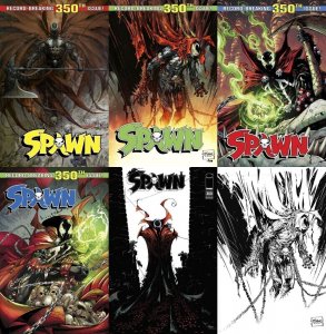 (2024) SPAWN #350 6 Variant Cover A B C D E F Set! McFarlane! Stegman! Booth!+