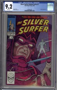 The Silver Surfer #1 (1988) CGC 9.2 NM- STAN LEE AND MOEBIUS