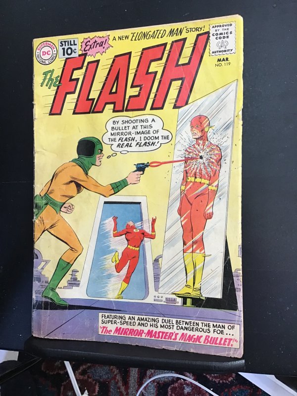 The Flash #119 (1961) affordable grade Elongated Man Weds! Mirror Master! VG-