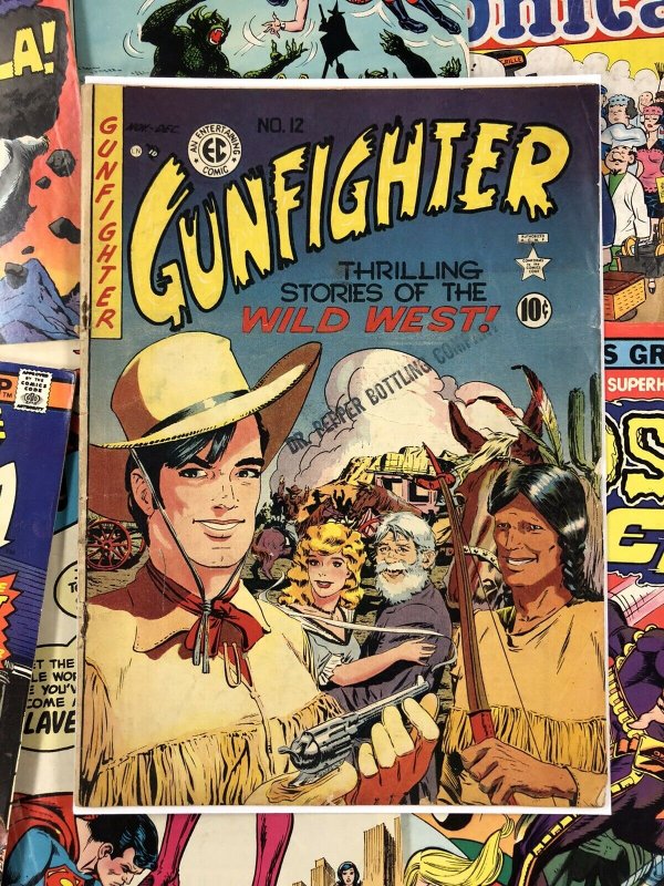 Gunfighter #12 G/VG 3.0 wild west 10c GOLDEN AGE ec comic AMERICANA western 