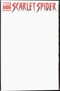 Scarlet Spider #1 Blank Cover (2012) Scarlet Spider