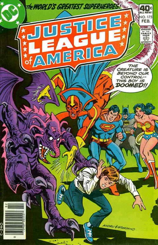 Justice League of America #175 VF/NM; DC | save on shipping - details inside