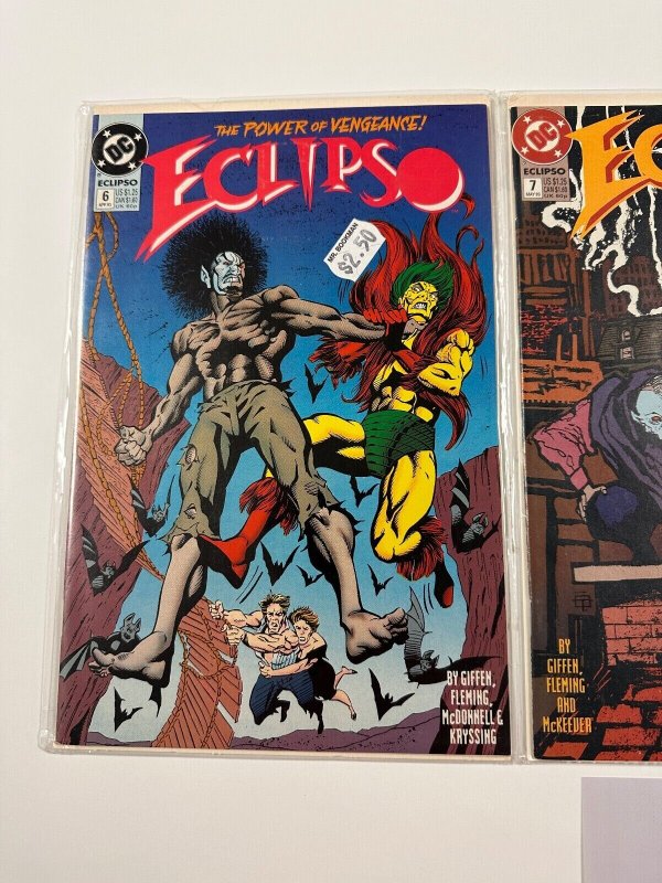 3 Eclipso  DC Comic Book # 6 7 8 Batman Superman Flash 2 CT4