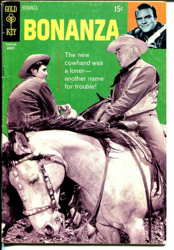 Bonanza #37 1970-Gold Key-last issue-Lorne Green-Michael Landon-VG