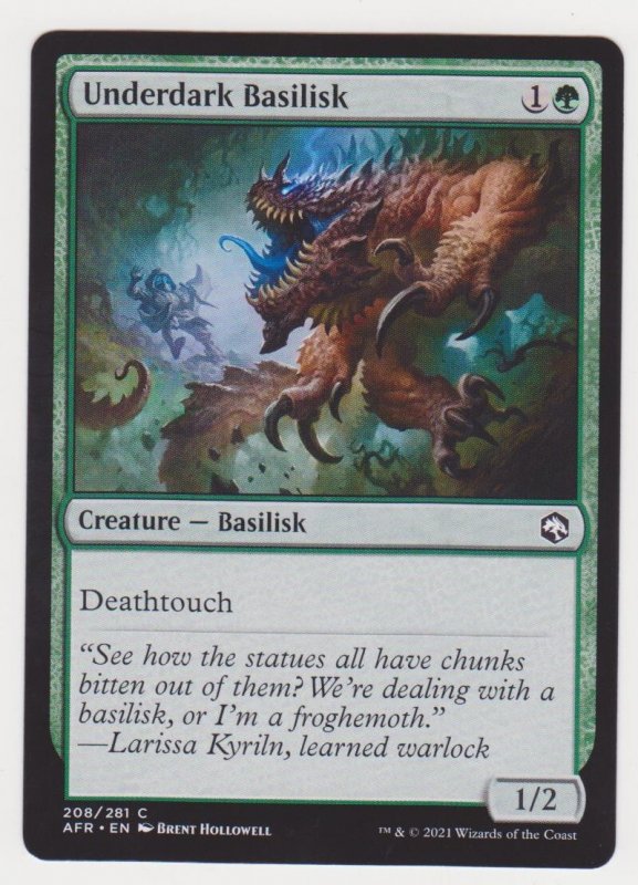 Magic the Gathering: Adventures in the Forgotten Realms - Underdark Basilisk