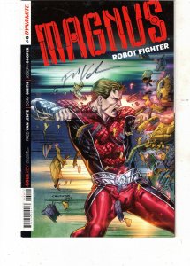 Magnus Robot Fighter #1 Signed Certified 2014 Signed by Writer Fred Van Lente NM
