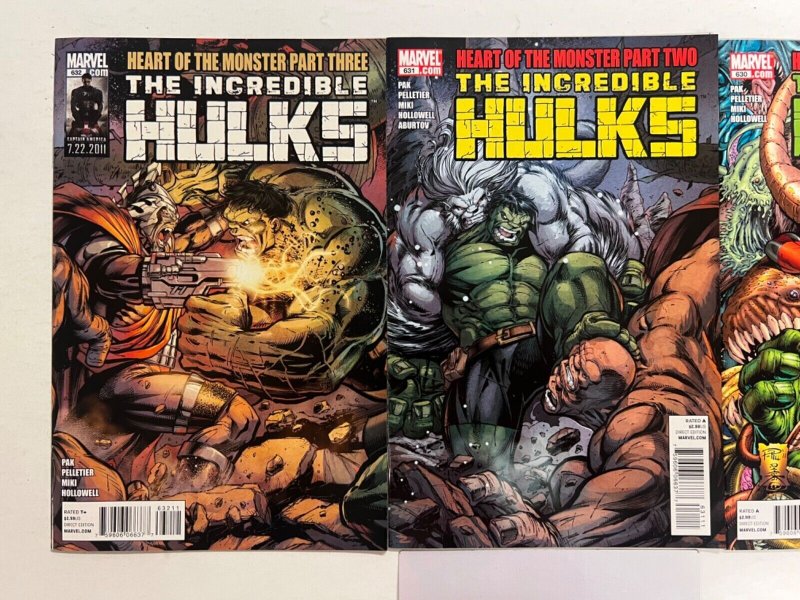 3 Incredible Hulks Marvel Comic Books # 630 631 632  Avengers Spiderman 31 JS35