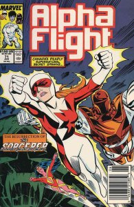 Alpha Flight (1st Series) #71 (Newsstand) VF/NM ; Marvel | James Hudnall