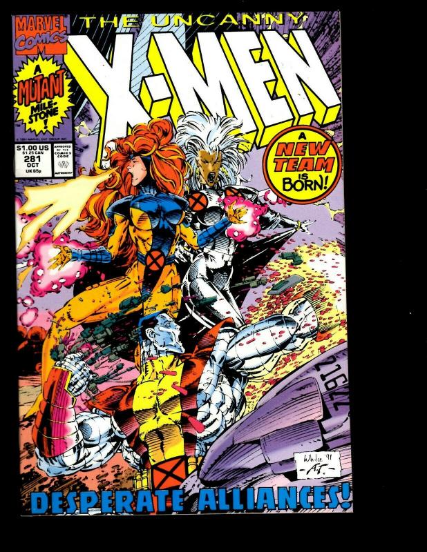 10 Uncanny X-Men Marvel Comics # 262 263 264 280 281 283 284 286 287 288 JF18