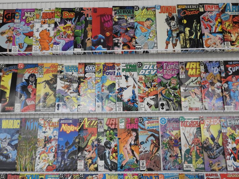 Huge Lot 180+ Comics W/ Iron Man, Superman, Spider-Man+ Avg VF- Condition!!