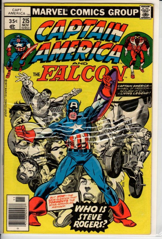 Captain America #215 Regular Edition (1977) 5.0 VG/FN