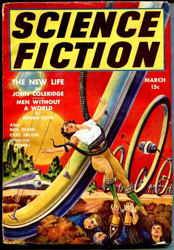 Science Fiction #6 3/194-Double Action-Frank R Paul-bizarre giant wheels-VG/FN