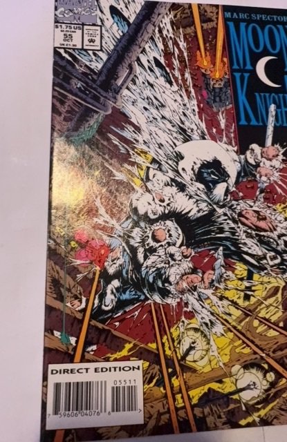 Marc Spector: Moon Knight #55 (1993)1st Stephen Platt art/Run excellent copy