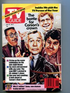 MAG: TV Guide 6/29/91 - Manhattan Cable TV Ed. - Johnny Carson