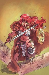 Red Sonja the Superpowers #5 2021 Davila 1:25 Variant Dynamite H01