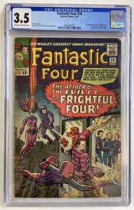 Fantastic Four #36 - CGC 3.5 - Marvel - 1965 - 1st appearance of Frightful Four!