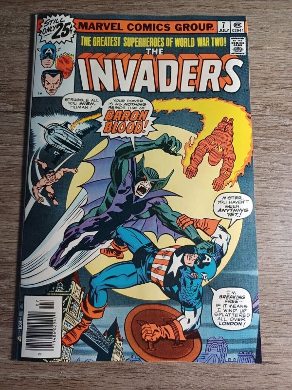 Invaders #7 (NM-) 1st Baron Blood and Union Jack Marvel Comics c187