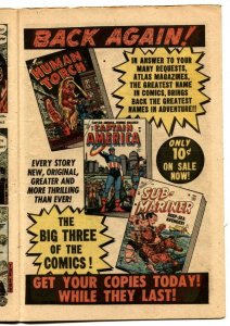 Uncanny Tales #23 1954- Werewolf Atlas horror- Captain America ad VG/F