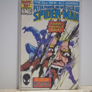 The Spectacular Spider-Man #119 (1986) VF Sabre-Tooth's Back!