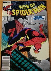 Web of Spider-Man #49 Marvel Comics Newsstand April Apr 1988 (VF)