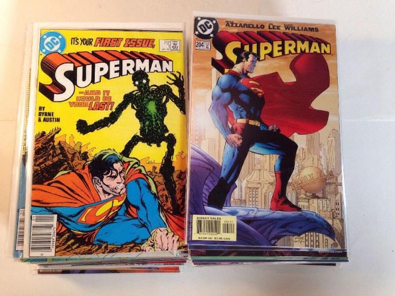 Superman 53 Book Near Mint Lot Set Run 0 1 2 78 82 100 166 204-215 Plus More