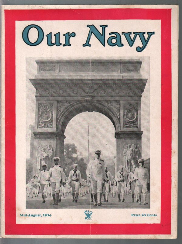 Our Navy 10/1934-Pre WWII-historic military pix, info & ads-FN