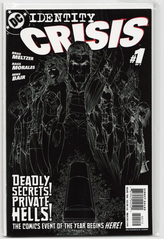 Identity Crisis #1 Second Print Cover (2004) Justice League