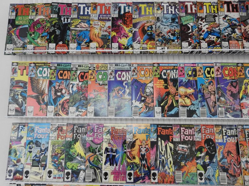 Huge Lot of 180+ Comics W/ Thor, Fantastic Four, Conan Avg. FN+ Condition!