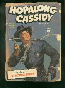 HOPALONG CASSIDY #41-1950-FAWCETT WESTERN-SAUNDERS COVR FR