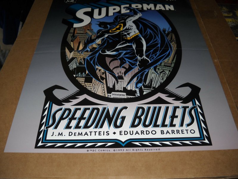 1993 Superman-Speeding Bullets Poster vf/nm 