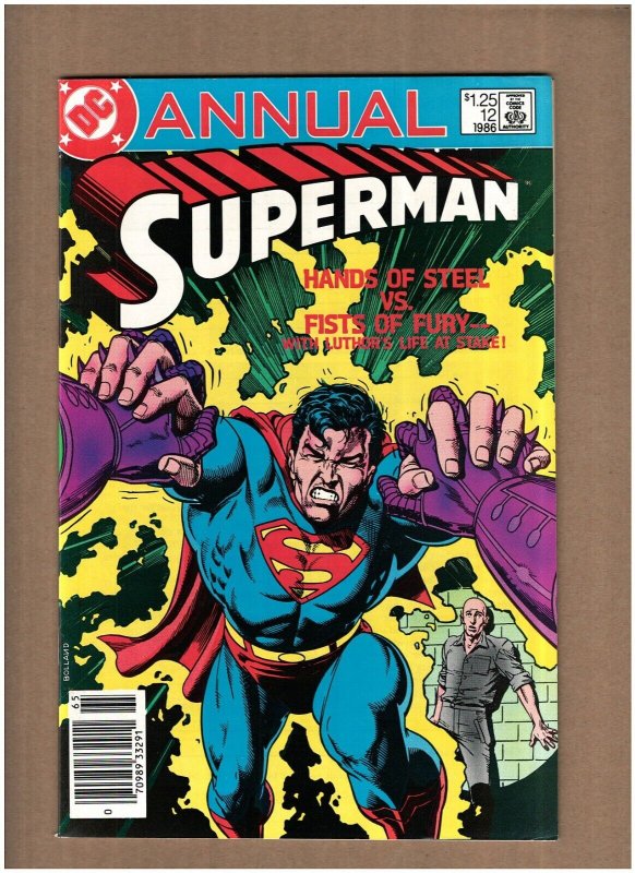 Superman Annual #12 Newsstand DC Comics 1986 Lex Luthor VF/NM 9.0