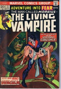 Fear #21 ORIGINAL Vintage 1974 Marvel Comics 2nd Solo Morbius