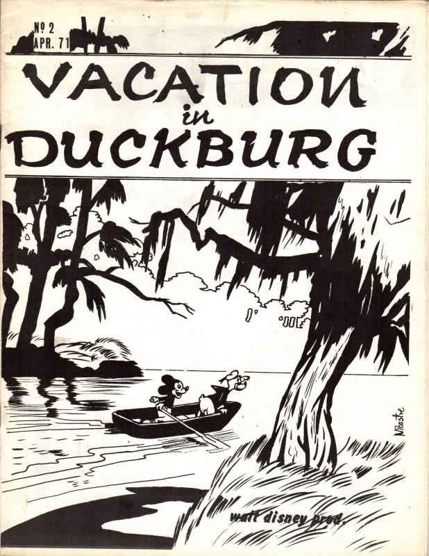 Vacation in Duckburg #2 April 1971 Disney Comic Book Fanzine w. Carl Barks Art+