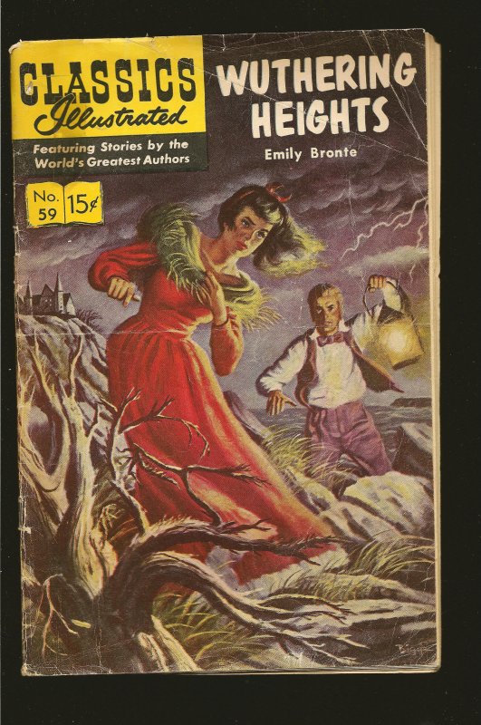 Classics Illustrated Wuthering Heights Emily Bronte #59 (1964) PLEASE SEE NOTE